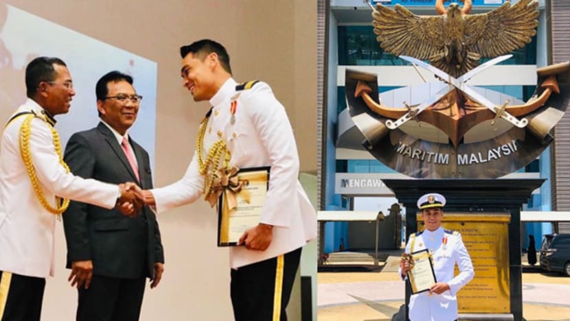 Pelakon Hisyam Hamid terima penghargaan Agensi Penguatkuasaan Maritim Malaysia