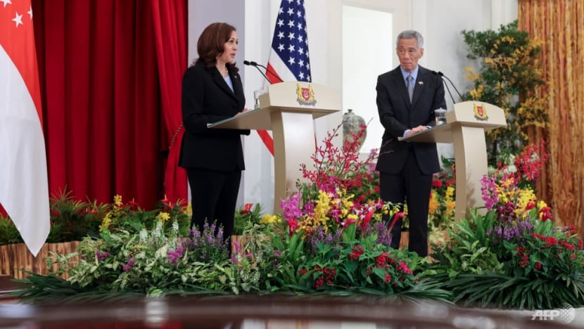 Watch: Joint press conference of Singapore PM Lee and US VP Harris