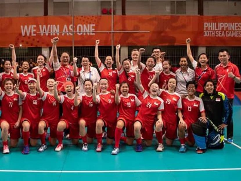 Singapore women’s floorball team retain SEA Games title TODAY