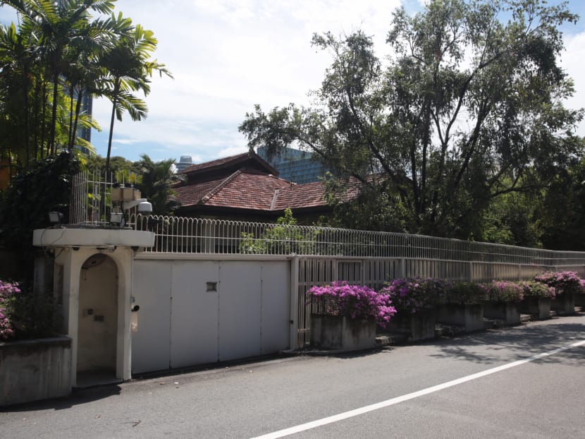 The Oxley Road residence, which was the family home of the late Prime Minister Lee Kuan Yew. Photo: Jason Quah/TODAY