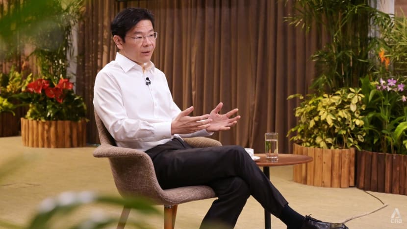 lawrence wong 10 may interview speaking with journalists
