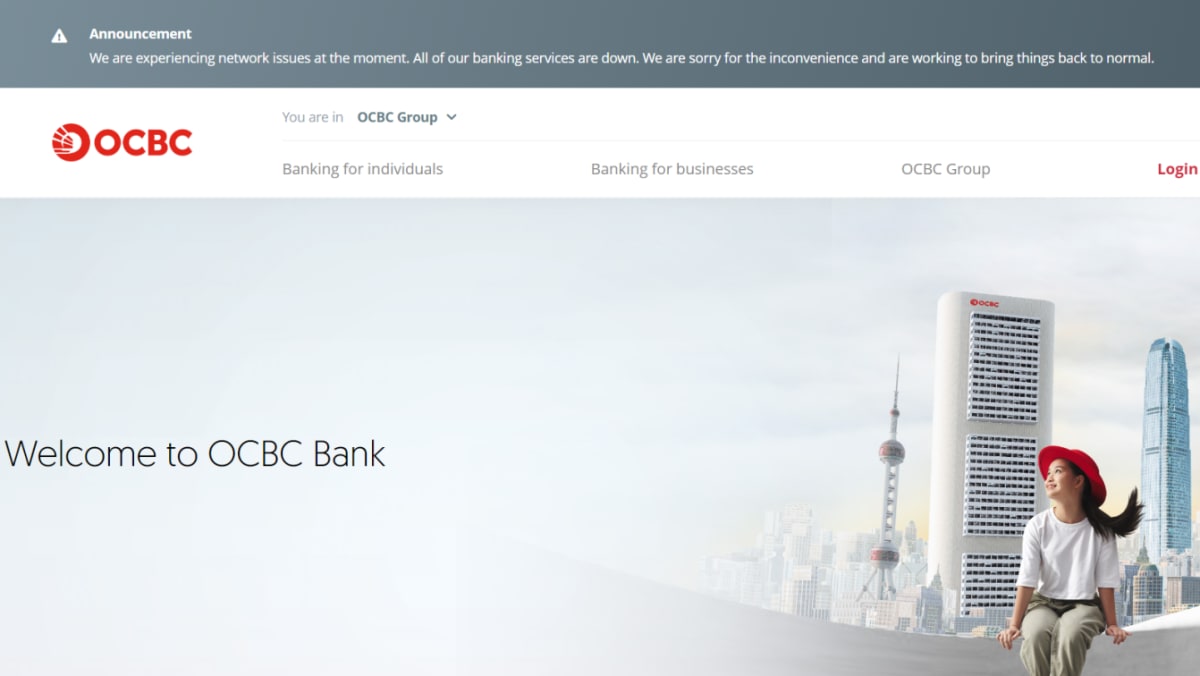 All OCBC banking services restored after morning outage