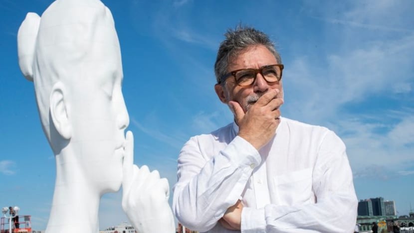 'Water's Soul': Massive white sculpture makes a statement in New York harbor 'Water's Soul': Massive white sculpture makes a statement in New York harbor