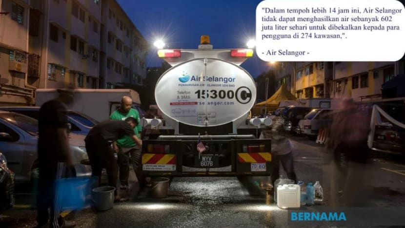 Pemulihan gangguan bekalan air di Selangor belum dapat ditentukan