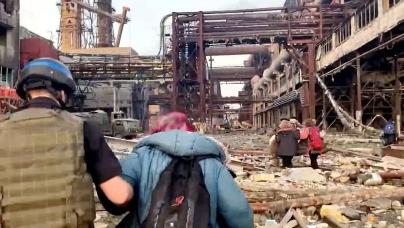 Ukraine fighter says civilians remain trapped in Mariupol steel works Ukraine fighter says civilians remain trapped in Mariupol steel works