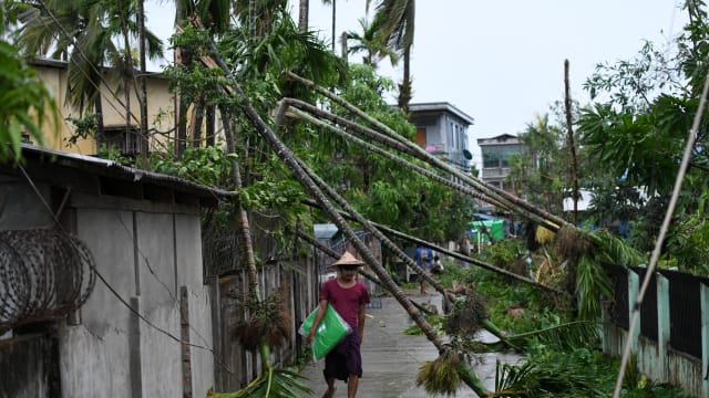 热带气旋摩卡登陆孟加拉和缅甸
