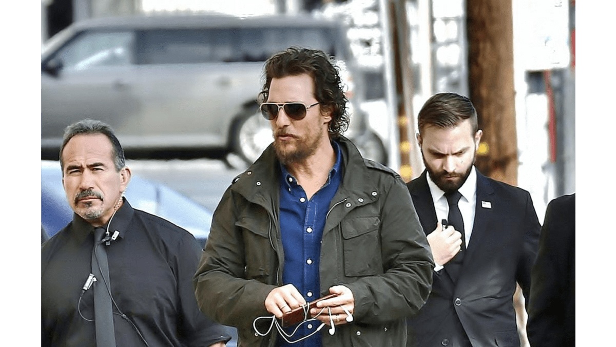 Matthew McConaughey meets with Hurricane Harvey first responders 8days