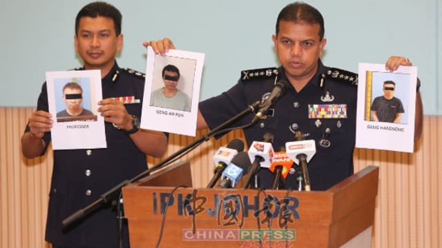 柔州警方捣毁两贩毒集团 其中一首脑是新加坡人