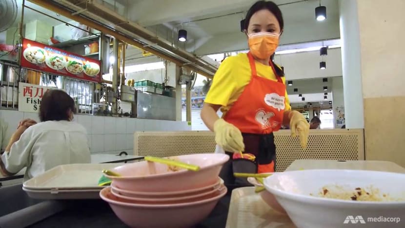 What would make Singaporeans return their trays? How about a siren?