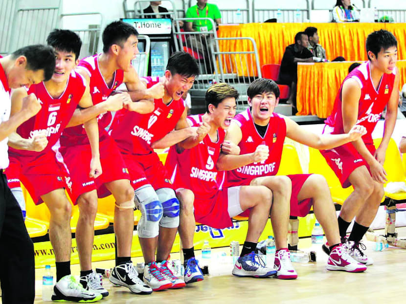 After clinching the bronze medal last month, the Singapore team have outlined their game plan to win the nation’s first SEA Games basketball gold in 2015. Today file photo