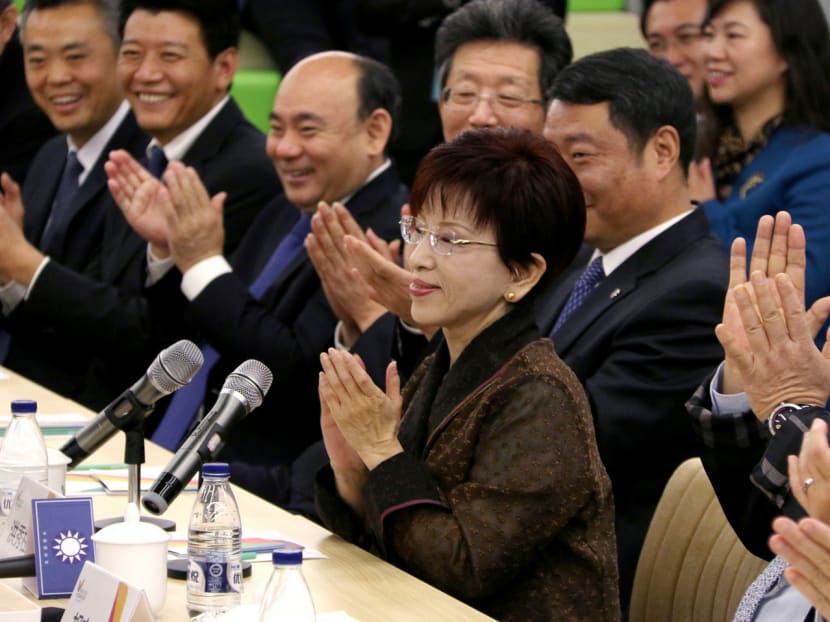 Kuomintang chairwoman Hung Hsiu-chu. The party will elect its new leader on May 20, with five candidates intending to challenge Ms Hung. Photo: Reuters