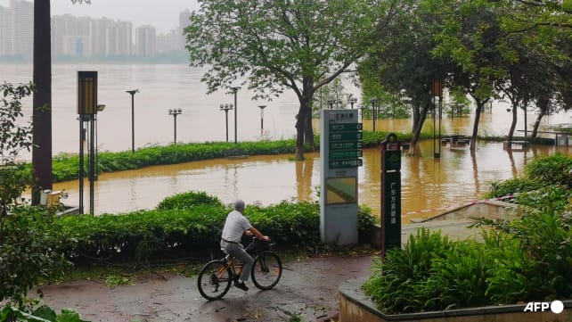 Four dead, tens of thousands evacuated as floods swamp China's Guangdong province