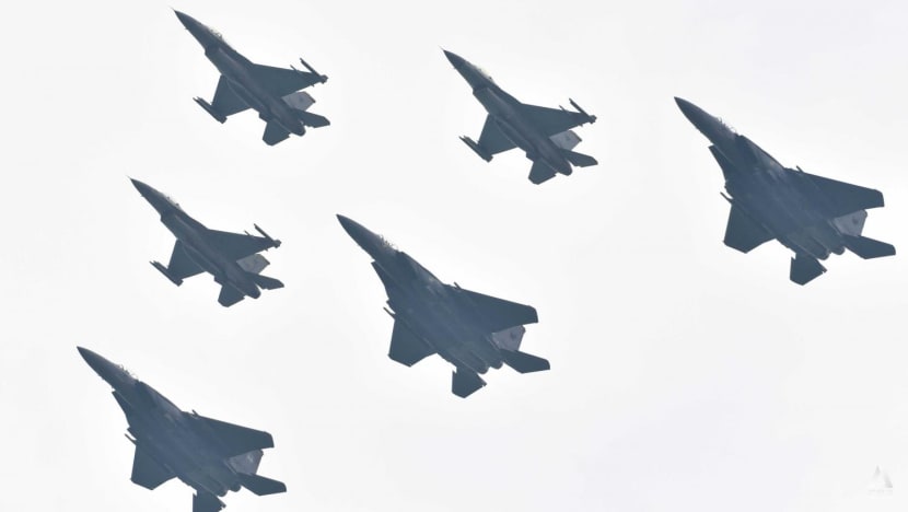 FPDA nations mark 50 years of defence pact with aerial, naval display at Marina South FPDA nations mark 50 years of defence pact with aerial, naval display at Marina South