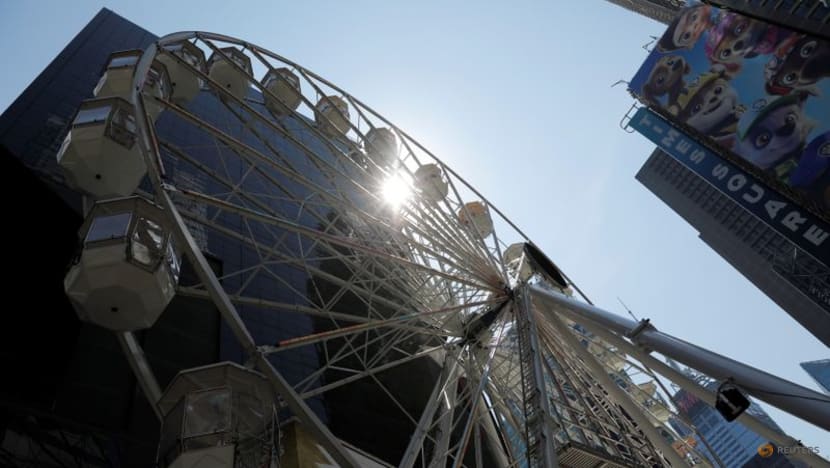 A Ferris wheel lifts spirits in New York's Times Square A Ferris wheel lifts spirits in New York's Times Square