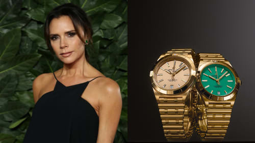 Victoria Beckham collaborates with Breitling for colourful Chronomat collection