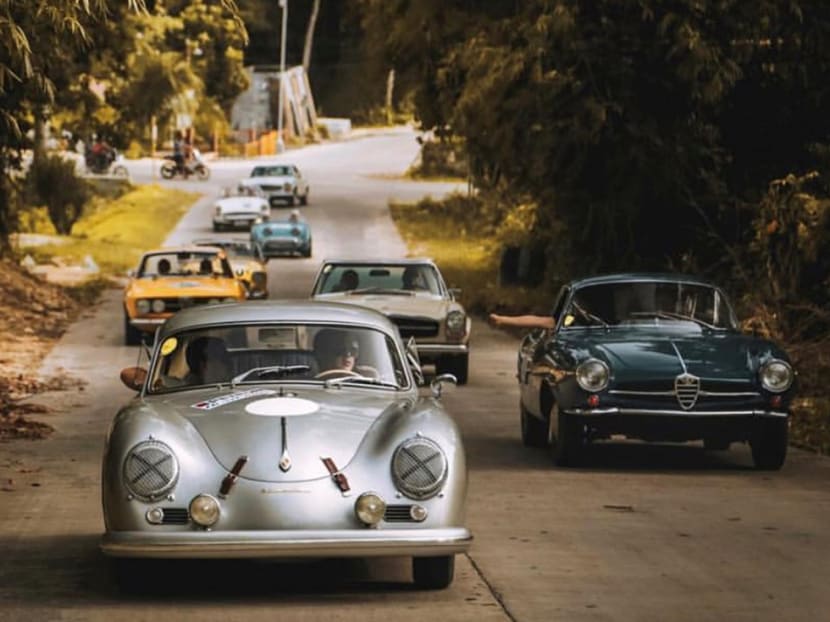 An entrepreneur who collects and restores classic Porsche sports cars in the Philippines