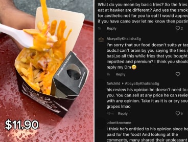 The owner of a Ramadan bazaar food stall clashed with netizens over the way unhappy customers should provide feedback after a TikTok user posted a negative review of the stall online.