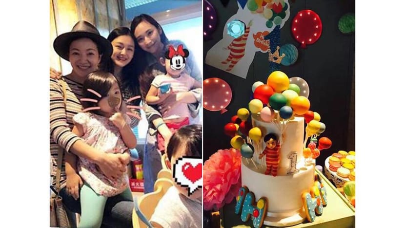 Pace Wu throws birthday bash for her son