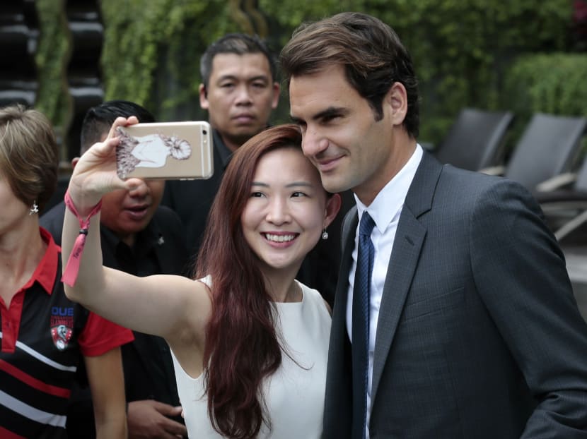 Roger Federer in Singapore