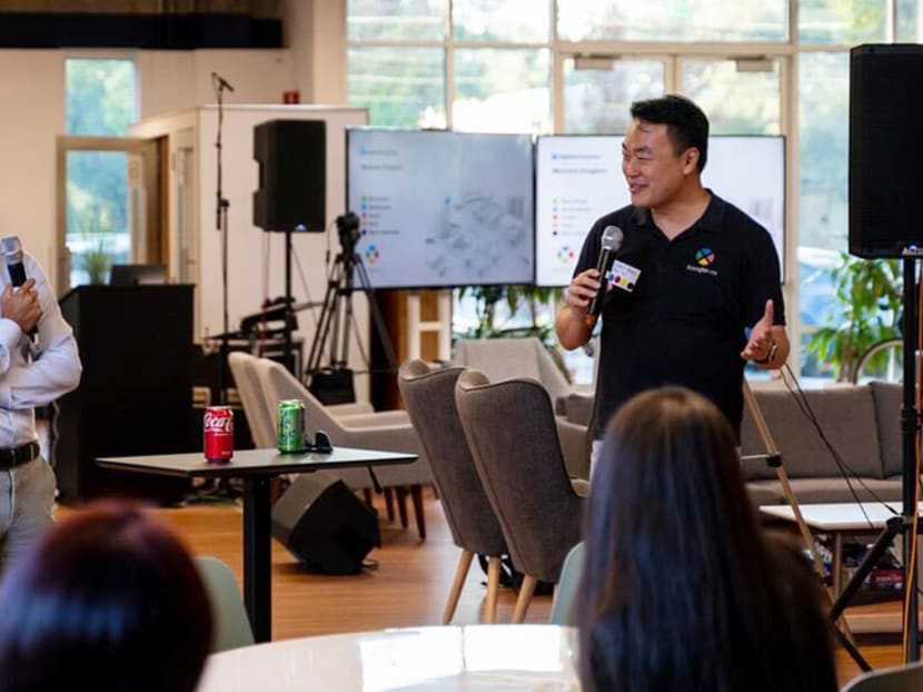 Xoogler founder Christopher Fong at an event in California in the United States in August 2022.