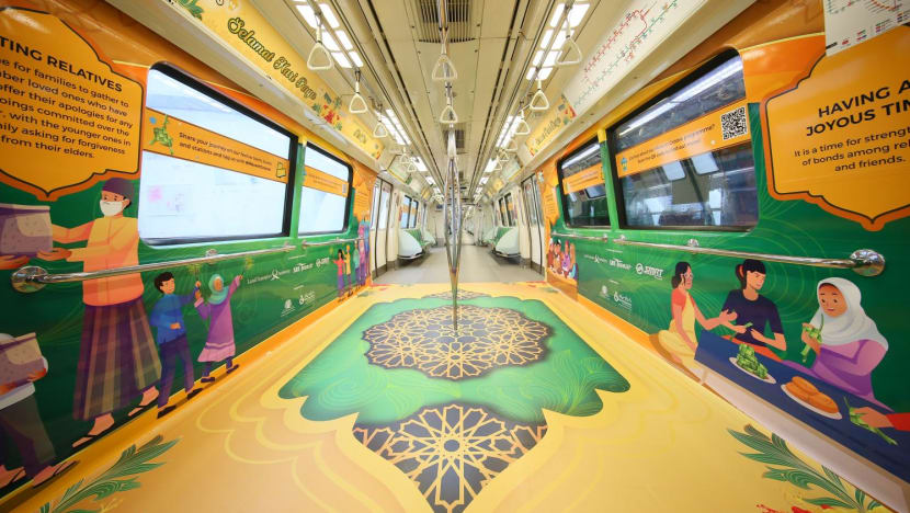 Hari Raya-themed trains to run on all six MRT lines Hari Raya-themed trains to run on all six MRT lines