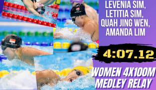 Pasukan renang SG mara ke peringkat akhir acara 4x100 meter rampaian campuran wanita