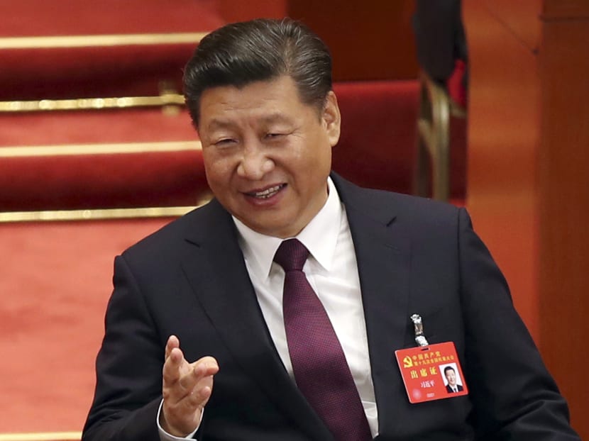 President Xi surprised his congress audience of about 2,300 delegates by speaking for three-and-a-half hours.  Photo: AP