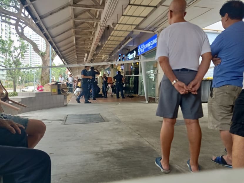 Robbery at Ang Mo Kio on Monday, Sept 23, 2019. Two women were slashed with a penknife.