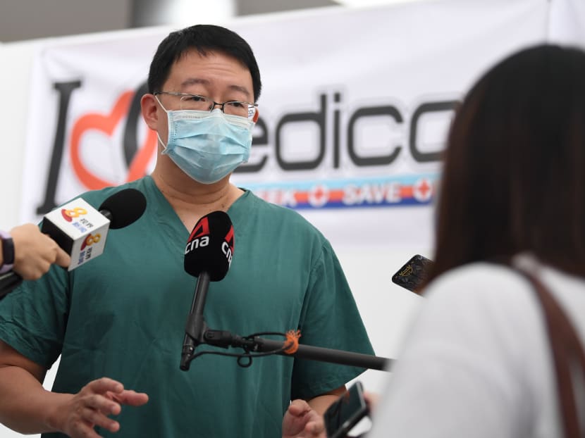 Some NSmen clock longer ICT cycle to care for 1,800 Covid-19 patients at Singapore Expo Some NSmen clock longer ICT cycle to care for 1,800 Covid-19 patients at Singapore Expo