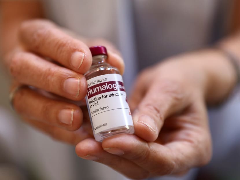 A diabetic patient holds her insulin medicine in London, on Sept 13, 2019. A diabetic patient holds her insulin medicine in London, on Sept 13, 2019.