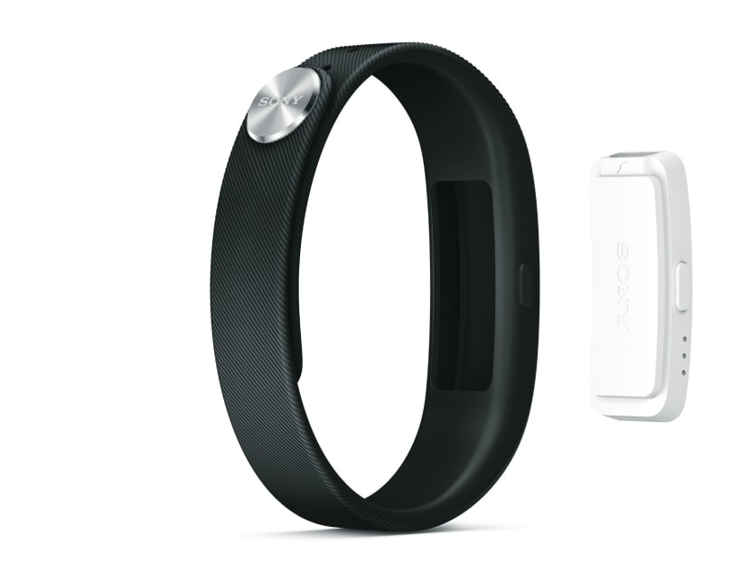 Sony’s Smartband is NFC-compatible and can vibrate when you receive calls. 
Photo: Sony