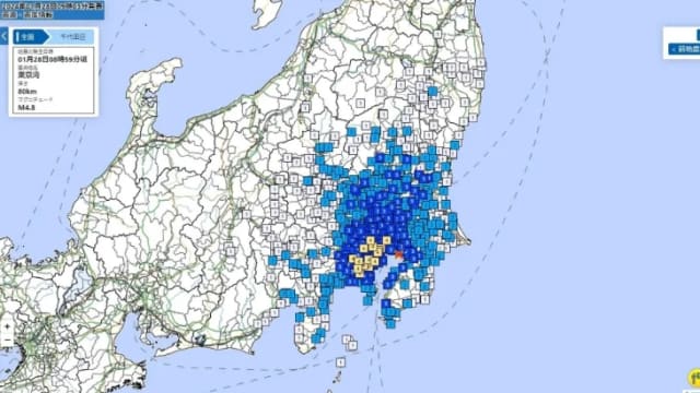 日本东京湾发生4.8级地震