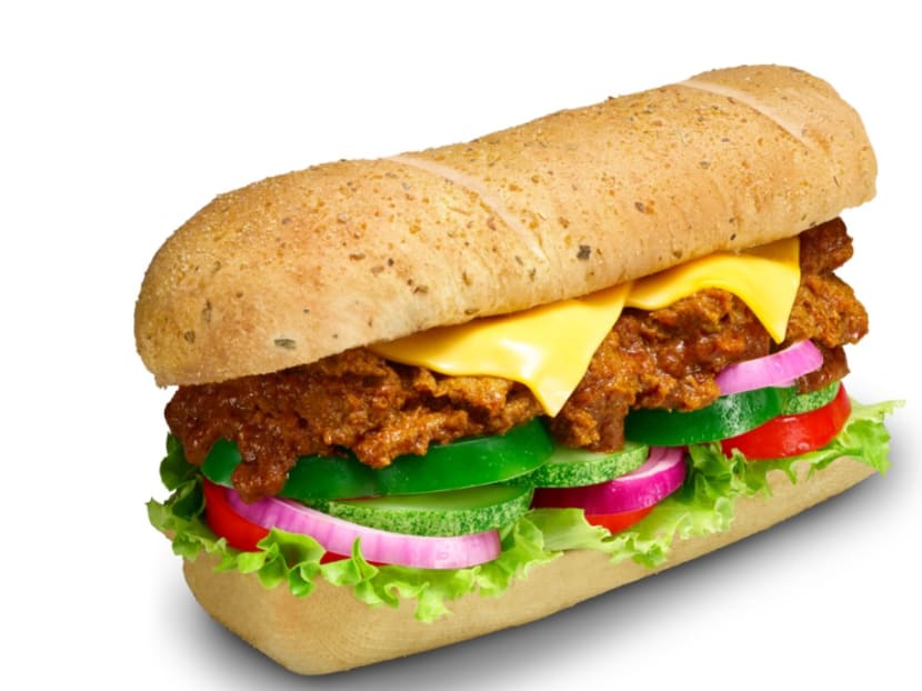 For a sub that hits all the right spice notes, give the special-edition Rendang Sub a try. Photo: Subway Singapore