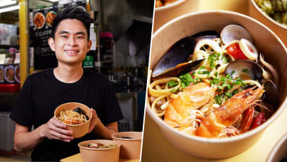 Good-Value Lobster Bisque, Bolognese Pasta By Olivia Restaurant Chef Turned Hawker At Chinatown Complex