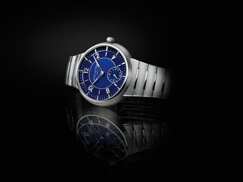 Louis Vuitton Tambour Street Diver, automatic, 44mm, Steel Blue