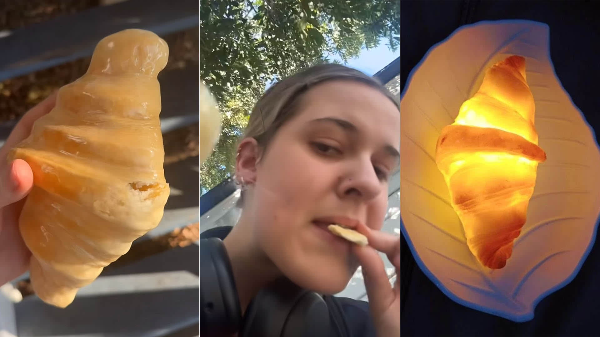 Woman Confirms Her Croissant Lamp Is Actually A Real Croissant After