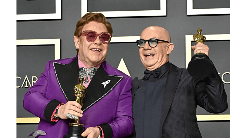 Elton John hails his 'wonderful husband and kids' after Oscars success