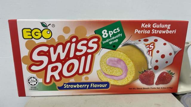 EGO Swiss Roll草莓口味瑞士卷 因山梨酸含量超标被令召回
