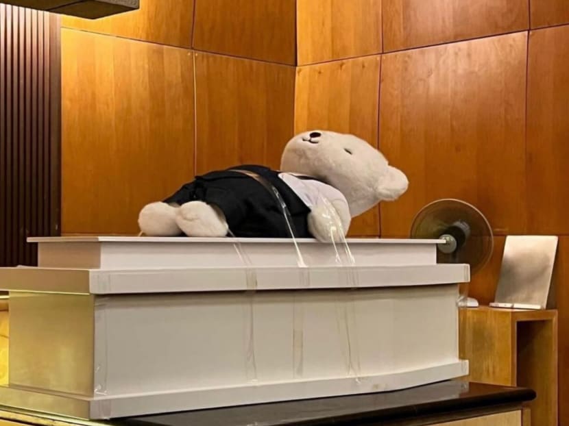 A Facebook user wrote about the death of his unborn child and published the above picture of a casket at Mandai Crematorium funeral service hall.