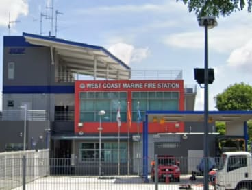 A Google Street View screengrab of West Coast Marine Fire Station.