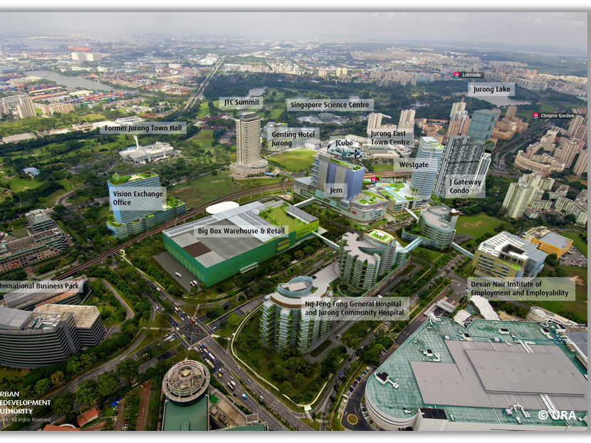 An overview of the area where the Kuala Lumpur-Singapore High Speed Rail will be built at. Graphic: Urban Redevelopment Authority
