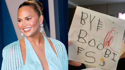 Chrissy Teigen Gets Funny Get Well Soon Note From Daughter After Breast Implant Removal: "Bye Boobies"