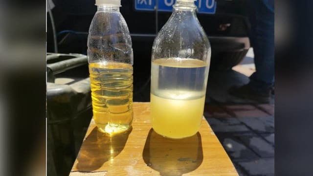 中国陕西油站被揭掺水 汽油近九成是水