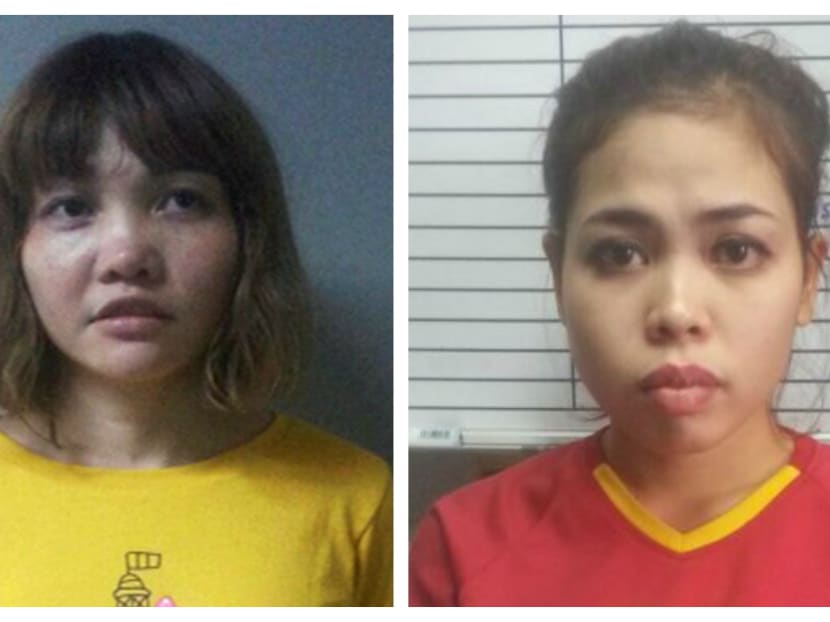Vietnamese Doan Thi Huong, 29 (left) and Siti Aisyah, 25 (right) will be charged with the murder of Kim Jong-nam on Wednesday (March 1). Photos: Reuters