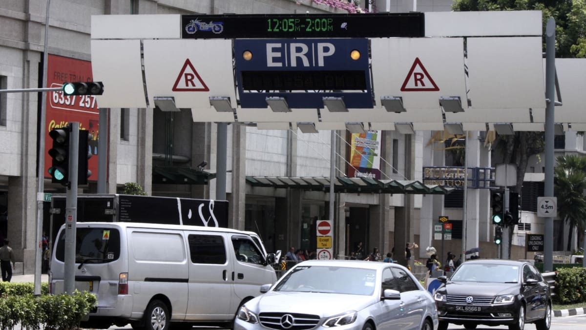 ERP to go up by S$1 at gantries along AYE, CTE from Feb 14