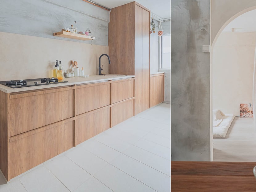 Before & After: A 3-Room Flat’s $50K Renovation Transformed It Into A Minimal Wabi-Sabi Home