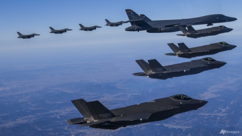 US stages joint air exercises with Asian allies after North Korea's ICBM launch - CNA