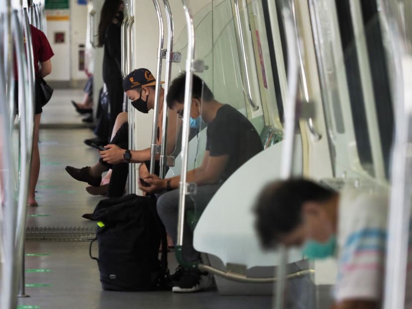 About 90 to 95 per cent of people on the train was still wearing a mask on Feb 13, according to a commuter.