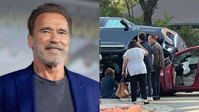 Arnold Schwarzenegger遇连环车祸　1女子受伤