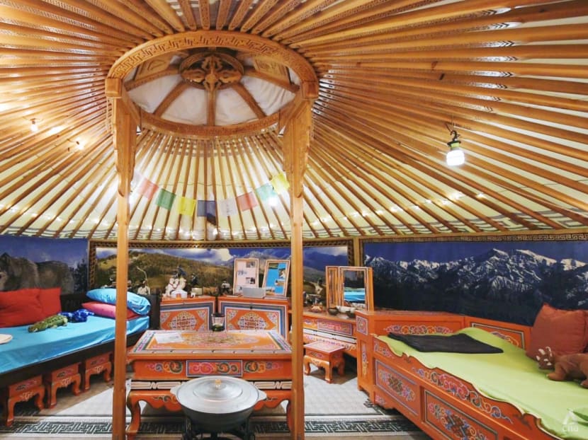 We staycay-ed at a Mongolian yurt in Yishun with 'wilderness survival' activities